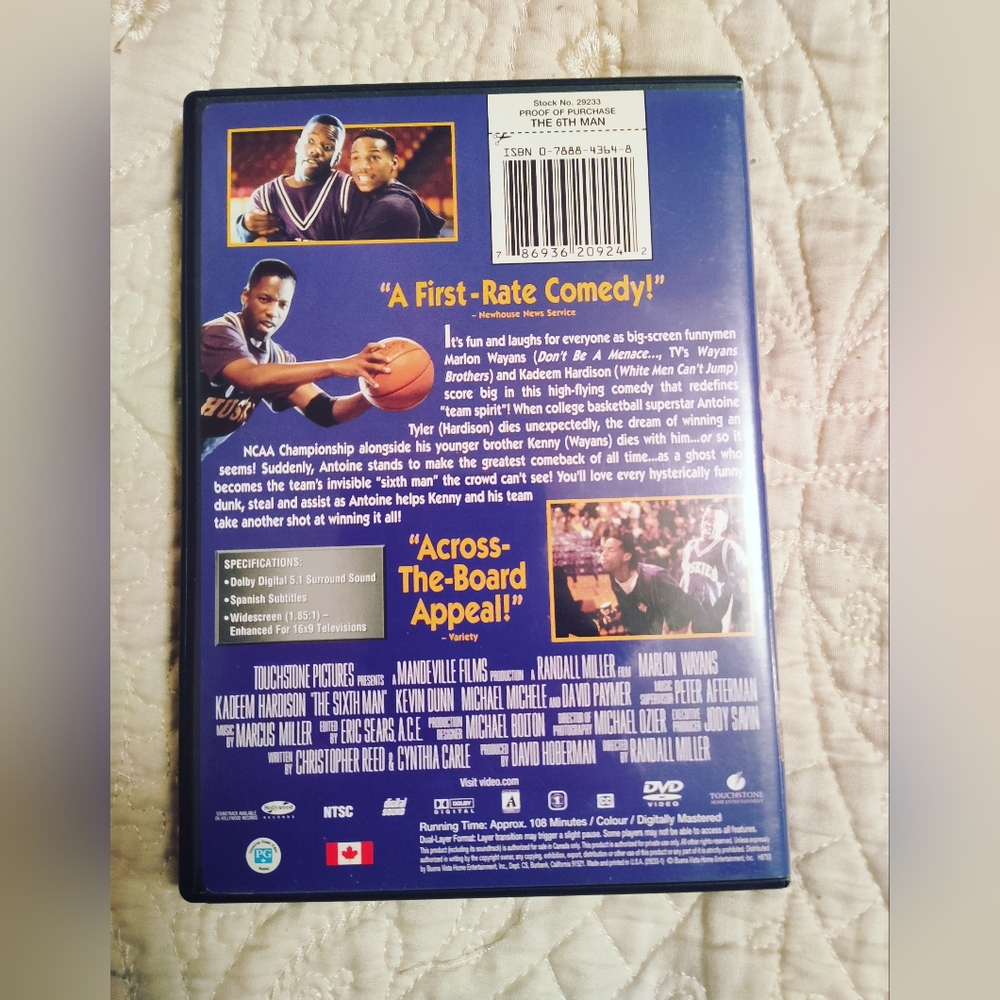 3 for $15...The 6th man movie - Picture 3 of 3